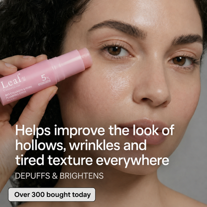 Plumping stick for under eyes and tired texture