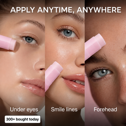 Apply under eyes, smile lines and forehead
