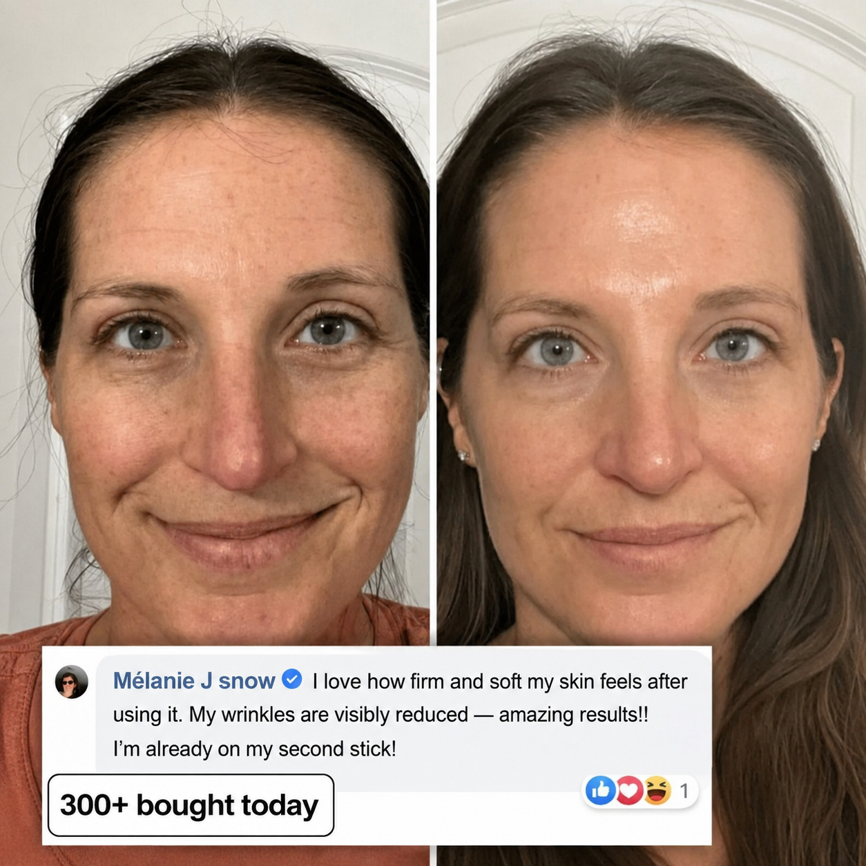 Customer before and after result