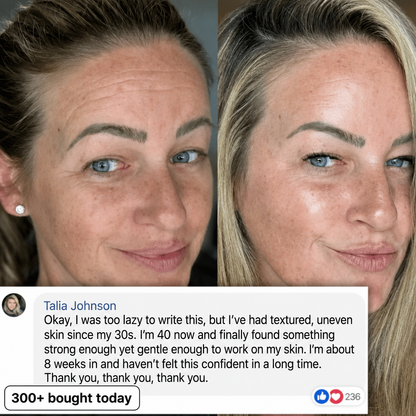 Customer texture before and after result