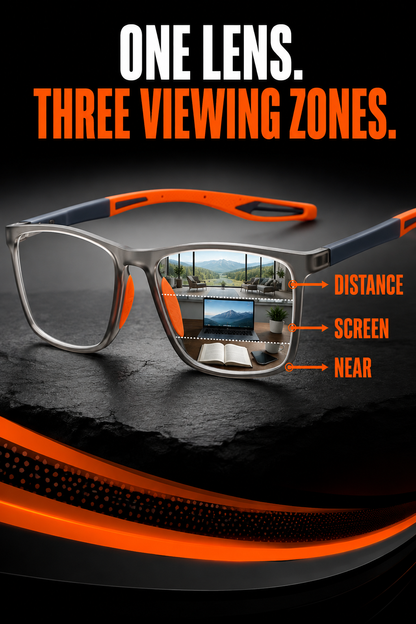 VisionSync near, screen and distance viewing zones